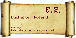 Buchalter Roland névjegykártya
