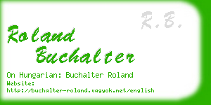 roland buchalter business card